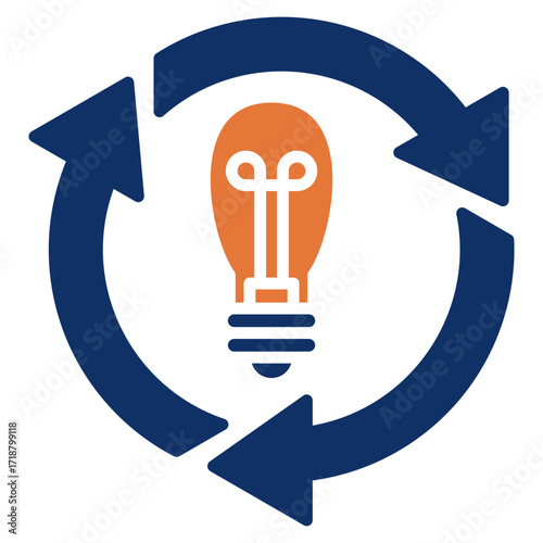 Synchronize solid color icon