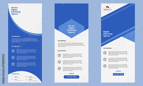 Modern Roll Up banner template for company