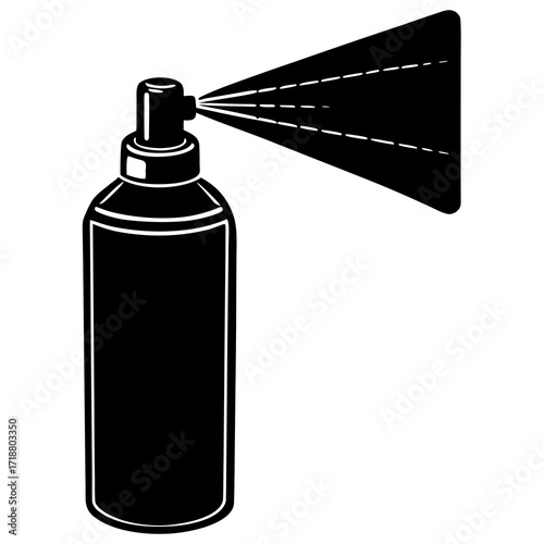 Air Freshener Spray Icon Vector | Clean Fragrance Bottle Line Art | AI Graphic Design File