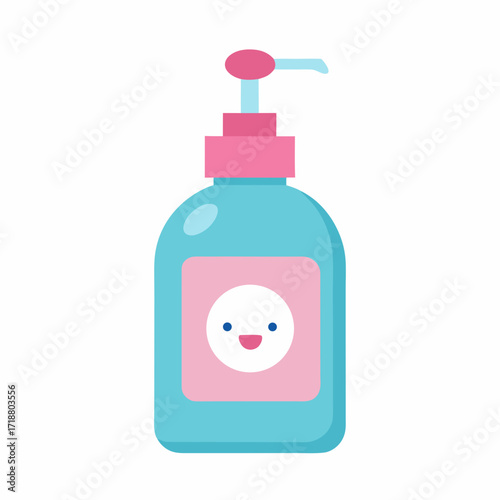 High-quality baby lotion vector icon, AI-generated design perfect for microstock, digital projects, and skincare illustrations