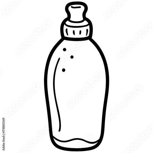 High-quality baby lotion vector icon, AI-generated design perfect for microstock, digital projects, and skincare illustrations