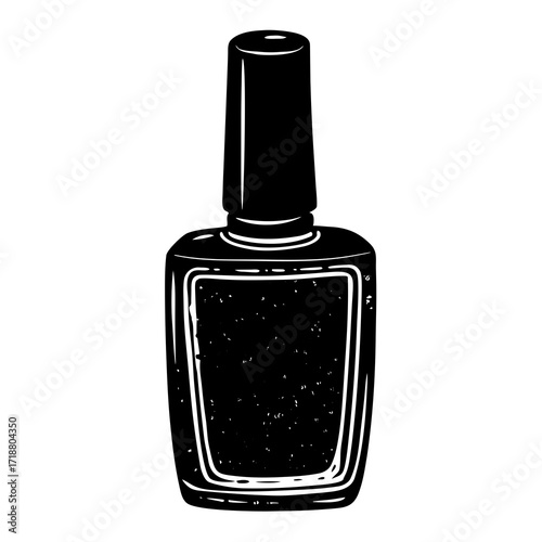 Elegant Nail Polish Icon Vector | AI Graphics Design File for Beauty and Fashion