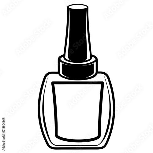 Elegant Nail Polish Icon Vector | AI Graphics Design File for Beauty and Fashion
