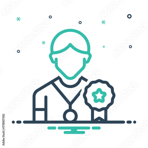 Mix icon for superior achievement