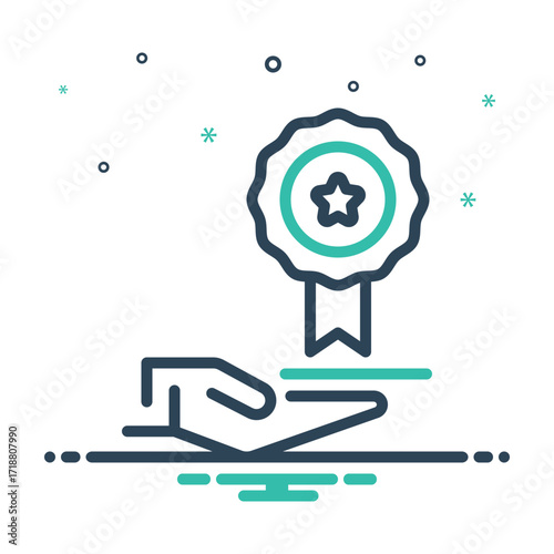 Mix icon for superior service