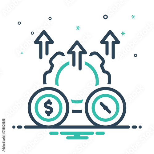 Mix icon for optimal efficiency