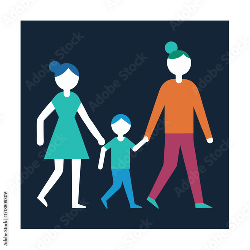Family walking