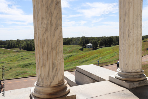 View of Battlefield from Illinois Monument in Vicksburg National Military Park