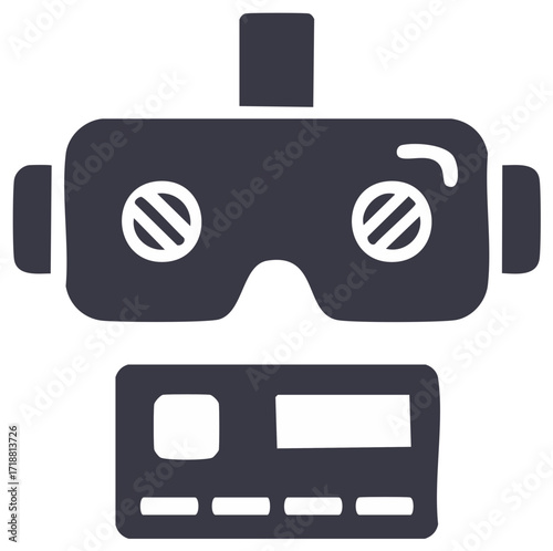 Virtual Reality Headset and Credit Card Icon for Digital Payment and Metaverse Experiences