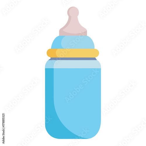 "Baby Bottle Vector Graphic | Cute Infant Feeding Design for Printables"