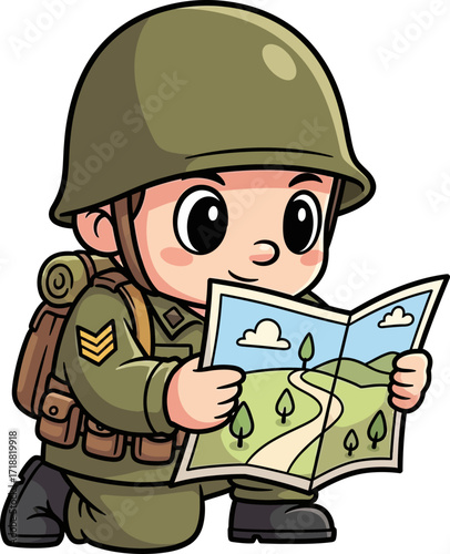 brave little soldiers journey a whimsical cartoon adventure, isolated on transparent background