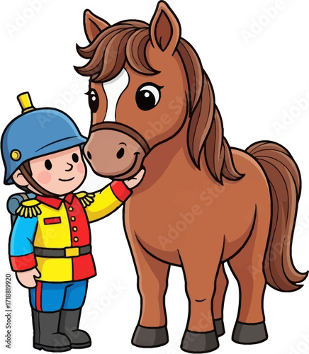 brave little soldiers gentle bond a heartwarming cartoon of friendship, isolated on transparent background