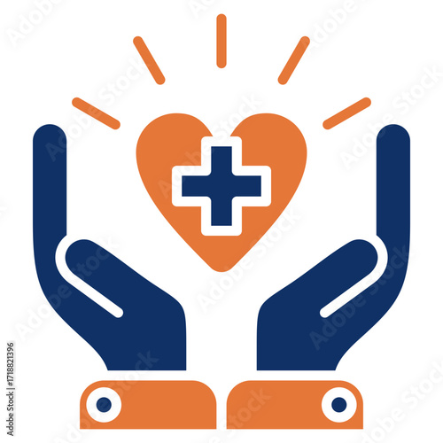 Healthcare solid color icon