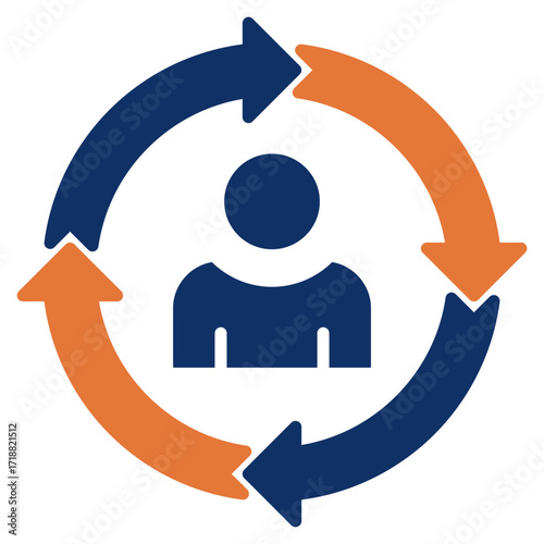 Interactivity solid color icon