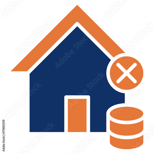 Decommission solid color icon