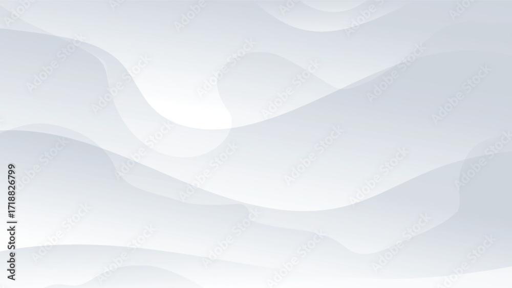 Fototapeta premium white and grey background with abstract wavy shape decoration