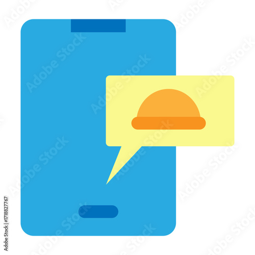 Food Order Vector Flat Icon Design