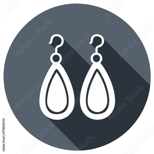 Elegant Teardrop Earrings with Shadows, Fashion Accessories for Women, Jewelry Design and Style, Modern Minimalist Aesthetics