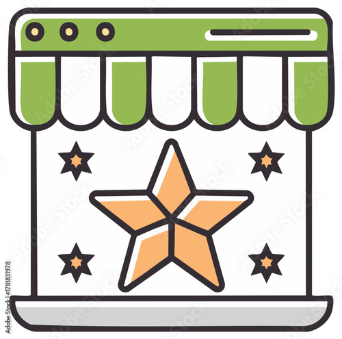 Online Storefront with Star Promotions Shopping e commerce web