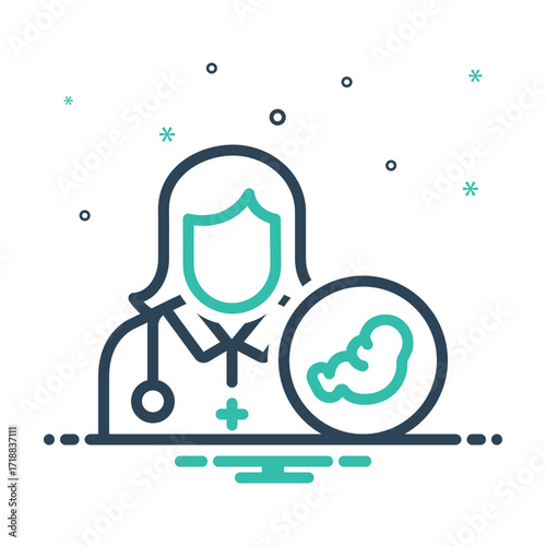 Mix icon for gynecologist