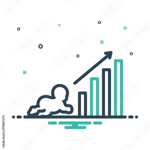 Mix icon for live birth rate