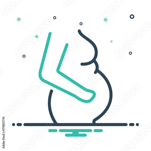 Mix icon for pregnancy