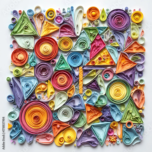 Hand-drawn Quilling Style