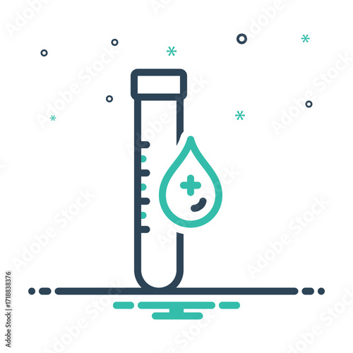 Mix icon for blood test