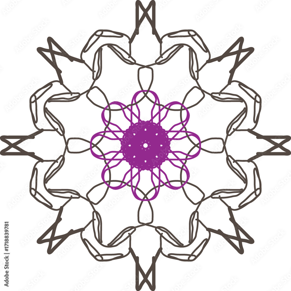 Fototapeta premium Abstract flower pattern design for your business