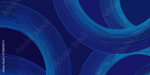Abstract blue curved lines forming a dynamic and modern background pattern with a sense of depth and movement
