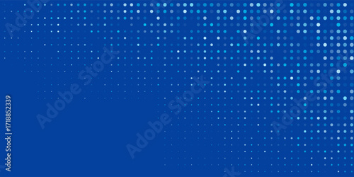 Modern Dotted Blue Tech Finance Fintech Background Abstract Pixel Pattern. Abstract Business Tech Abstract Modern Art Simple