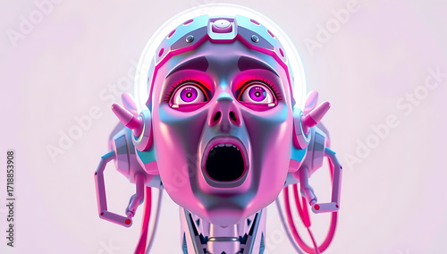 pink skull with wings