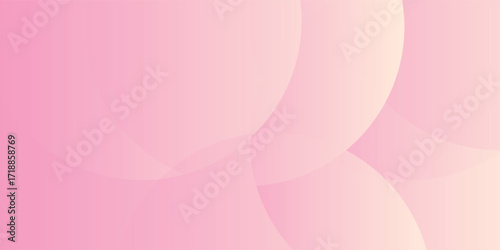 Abstract pastel colorful pink and yellow gradations. Circle effect style geometric abstract background simple. vector eps10