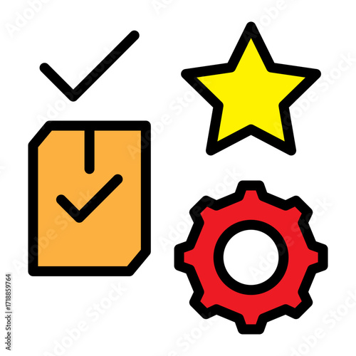 Product Preference Vector Filled Icon Design