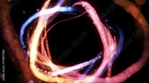Cosmic Energy Field Abstract Light Motion in Space