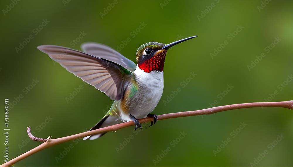 Fototapeta premium Hummingbird Small agile and trochilid bird