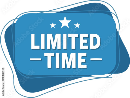Limited time offer promotion sale discount special deal now editable vector