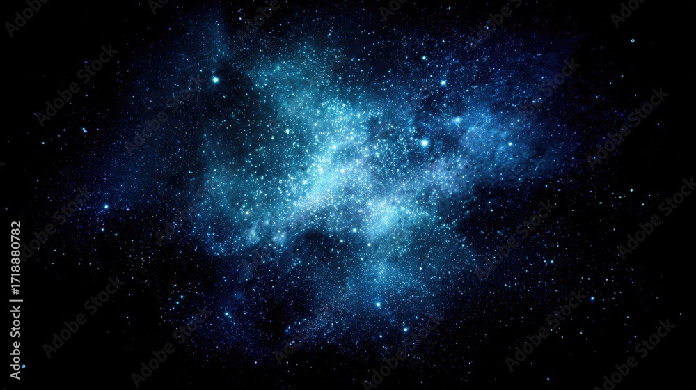 Fototapeta premium Deep space nebula with scattered stars.