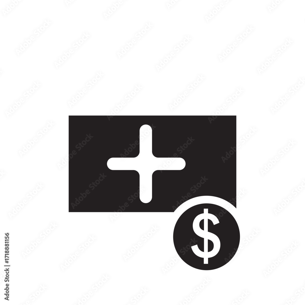 Obraz premium emergency fund glyph icon