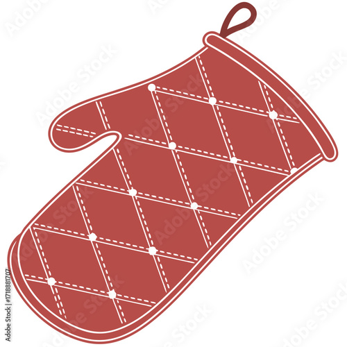 Download this quilted oven mitt svg vector for free kitchen and baking projects and diy craft design needs