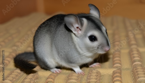 Chinchilla Chinchilla lanigera Nocturnal rodents with soft fur R