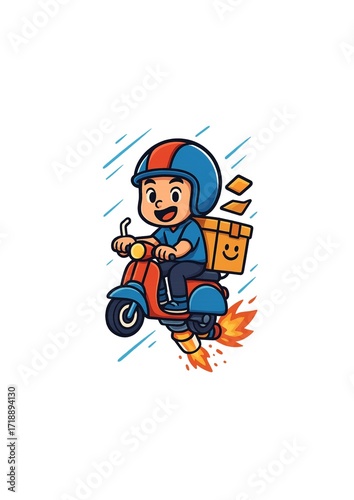 Turbo Boost Delivery Rider