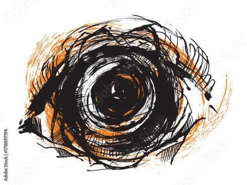 Eye. Creation of the Universe. A Look into the Future