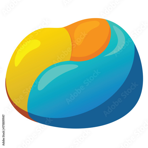 Vibrant and Playful Beanbag Cushion for Modern Home Comfort and Casual Interior Decor