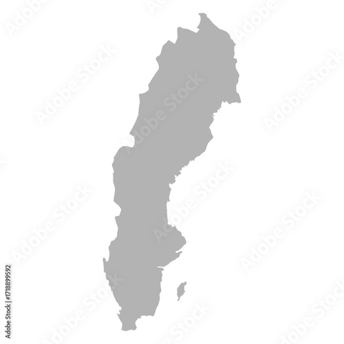 map of sweden shadow