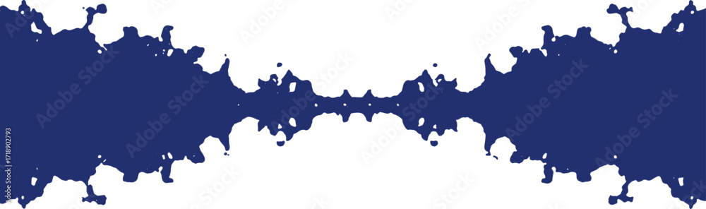 Fototapeta premium Abstract Blue Ink Splatter Pattern Background