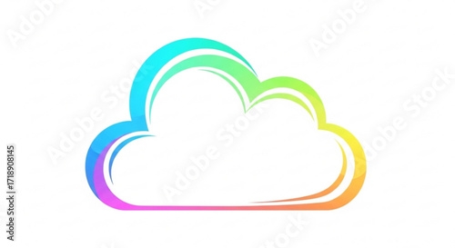 Cloud computing services vector graphic illustration for technology and data storage solutions online backup design
