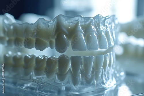Dental scan illustrating teeth for medical purposes, representing oral health assessment, examination, and radiology in healthcare, Generative AI