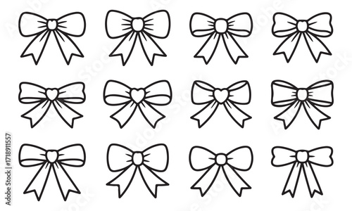 Black Bow Silhouette Collection