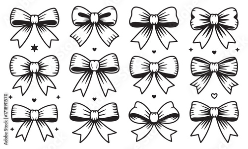 Black Bow Silhouette Collection